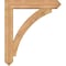 Ekena Millwork Thorton Arts and Crafts Smooth Bracket w/ Offset Brace, Western Red Cedar, 7 1/2"W x 38"D x 44"H BKT0806X38X44THR03SWR - alternate 2